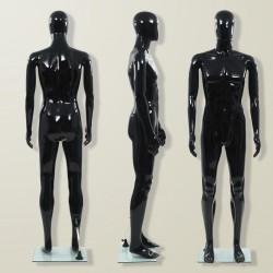 Black Gloss Mannequin Dummy Full Body Stand