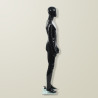Black Gloss Mannequin Dummy Full Body Stand