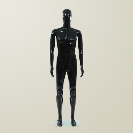 Black Gloss Mannequin Dummy Full Body Stand