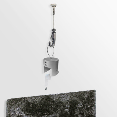 Extra Heavy Duty Rug Hanging Kit with Clip Rail