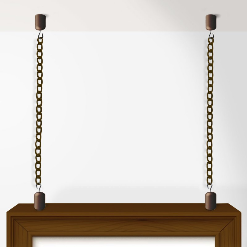Ceiling to Frame Chain Hanging Kit
