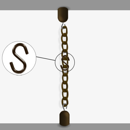 Ceiling to Floor Chain Hanging Kit