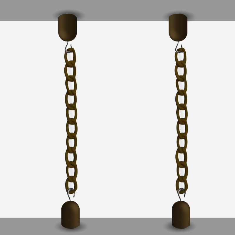 Ceiling to Floor Chain Hanging Kit