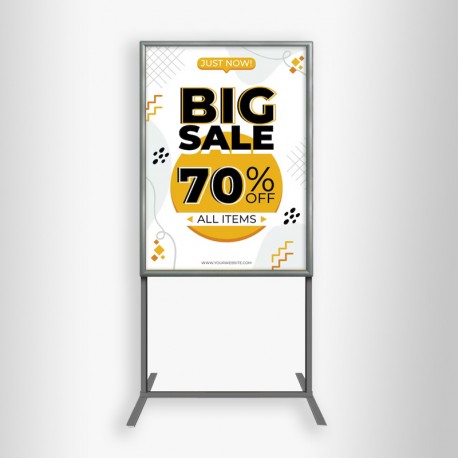 Double Sided Free Standing Sign Board A0 Frame