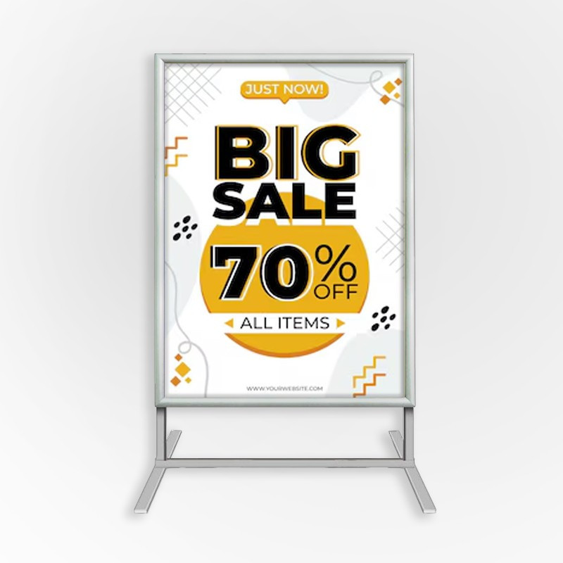 Metal Stand with Aluminium Frame