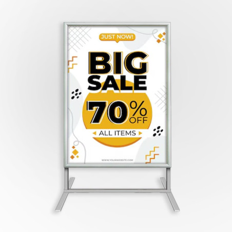 Metal Stand with Aluminium Frame