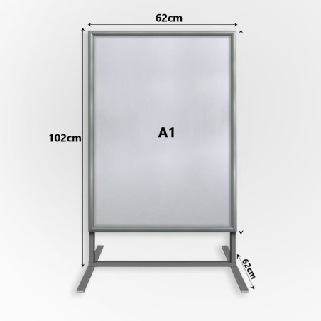 Metal Stand with Aluminium Frame
