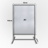 Metal Stand with Aluminium Frame