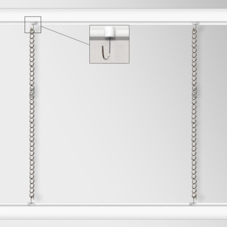 Clip-Rail Chain Hanging Kit