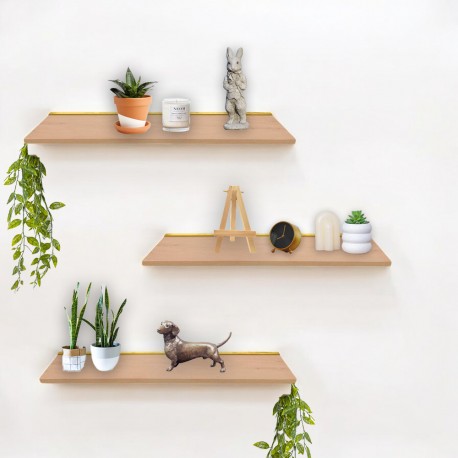 Floating Wooden Shelf & Bracket