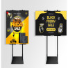 Double Sided information Display Stand (Fully Adjustable)