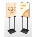 Double Sided information Display Stand A0 (Fully Adjustable)