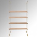 Suspended Wooden Trojan Shelf Cable Display Kit (Ceiling to Floor)