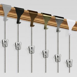 Moulding Hook Steel Wire Set with Security Zipper Hook