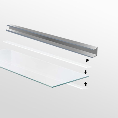Floating Glass shelf 12mm