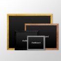 Self Adhesive Wooden Frame Chalkboard (Non-Printed Blackboard Frame)