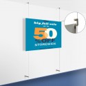 Cable Hanging Canvas Display 'Ceiling-to-Wall' Kit