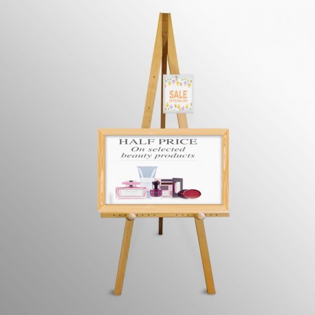 Display Easel With Artist Caption Holder