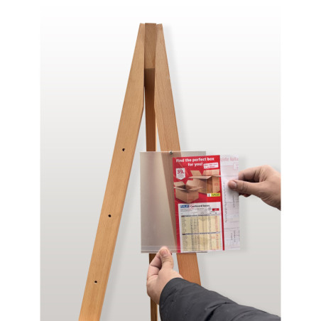 Display Easel With Artist Caption Holder