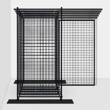 Free Standing Sliding Pull Out Art Rack Panels