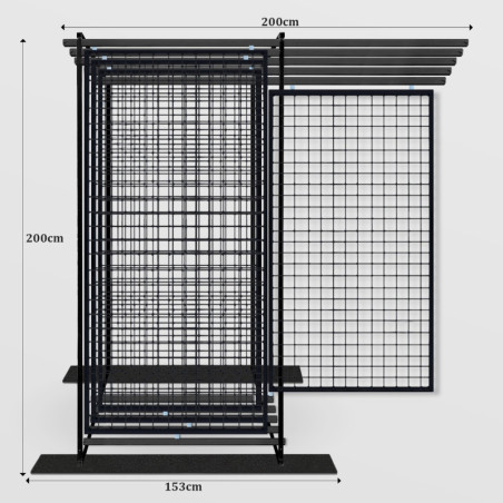 Free Standing Sliding Pull Out Art Rack Panels