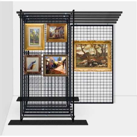 Free Standing Sliding Pull Out Art Rack Panels