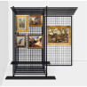 Free Standing Sliding Pull Out Art Rack Panels