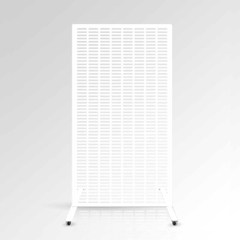 Free Standing Meshwall Decorative Panel On Castors