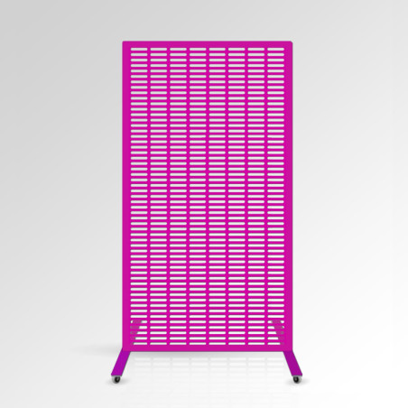 Free Standing Meshwall Decorative Panel On Castors