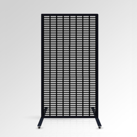 Free Standing Meshwall Decorative Panel On Castors