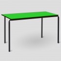 Stacking Rectangular Table (Lime Green Wooden Table Top)