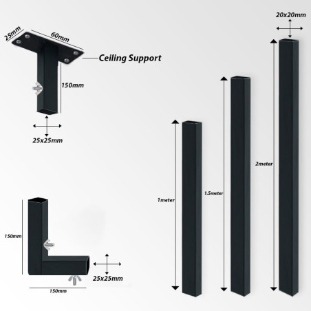 Air Conditioner Top-Mounted Support Brackets