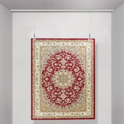 Extra Heavy Duty Rug Hanging Kit with Clip Rail