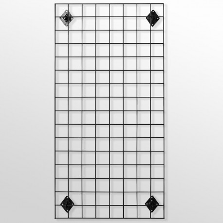 Heavy-Duty Wall Mounted Grid Mesh Display