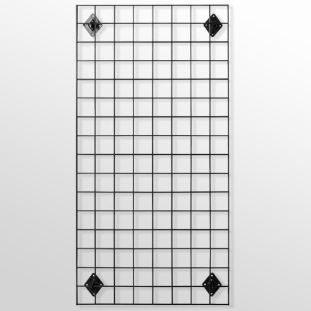 Heavy-Duty Wall Mounted Grid Mesh Display