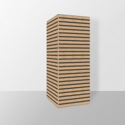 Free Standing Slat Wall Wooden Cube