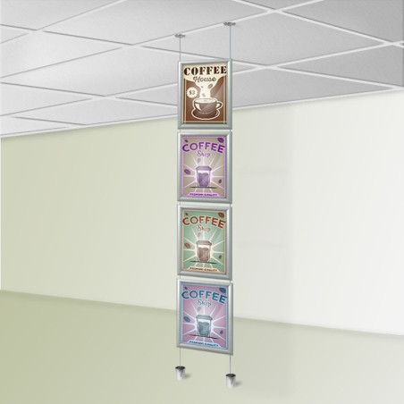 Suspended Ceiling to Floor Twist Frame Hanging Kit | Picture Hanging Direct
