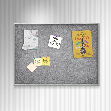 Aluminium Framed Felt Pin Board | Picture Hanging Direct
