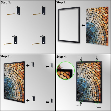 Mosaic Display Frame (Heavy-Duty) | Picture Hanging Direct