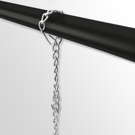 Picture Hanging in Front of Curtains or Drapes with Steel Chain| Picture Hanging Direct