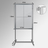 Freestanding T-Shirt Display Stand (Double-sided 180cm) | Picture Hanging Direct