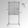 Freestanding T-Shirt Display Stand (Double-sided 180cm) | Picture Hanging Direct