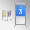 Freestanding T-Shirt Display Stand (Double-sided 180cm) | Picture Hanging Direct