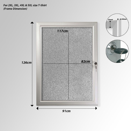 T-Shirt Display Lockable Frame Case | Picture Hanging Direct