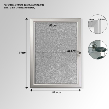 T-Shirt Display Lockable Frame Case | Picture Hanging Direct