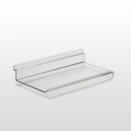 Flat Slatwall Acrylic Shelf
