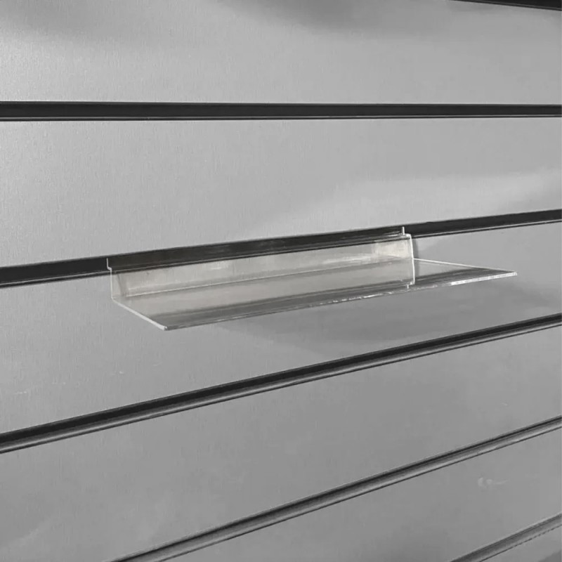 Flat Slatwall Acrylic Shelf