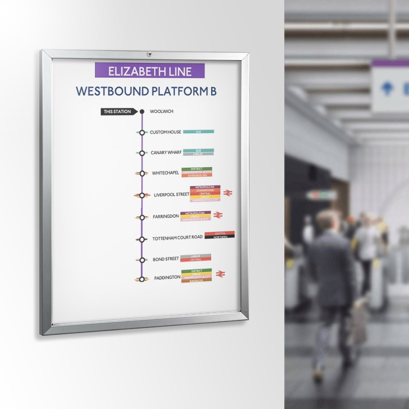 Lockable Aluminium Snap Frame