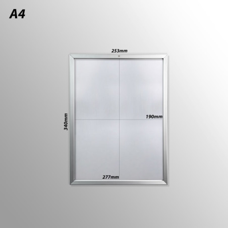 Lockable Aluminium Snap Frame | Picturehangingdirect