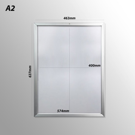Lockable Aluminium Snap Frame | Picturehangingdirect